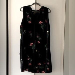 Vince Camino Black and Floral Dress